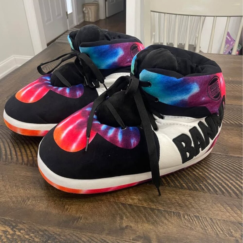 NEW Kids Teens Banned Goods Colorful Chunky Oversized Sneaker Slippers Tie Dye